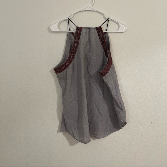 Ann Taylor LOFT Women's Embroidered Tassel Halter Top - Picture 5 of 5